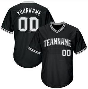 Maillot de baseball pour homme 100 % polyester, respirant et durable, qualité supérieure, personnalisable sur le devant pour équipe, vente en gros directe usine américaine - Product Image 1