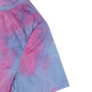 Camiseta Tie Dye con Ribete en Contraste, Última Moda, Nuevo Diseño, Ropa Urbana, Logotipo Personalizado, Camiseta Tie Dye para Mujer - Product Image 4
