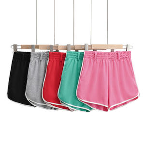 Shorts de sport décontractés pour hommes en coton 100% uni, séchage rapide, anti-plis, anti-UV, écologiques, respirants, pour la plage et la gym - Product Image 1