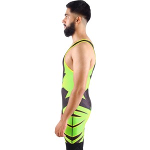 Trajes de Lucha Personalizados con Sublimación, Spandex de Alta Elasticidad, Poliéster de Secado Rápido y Transpirable, Uniformes de Equipo - Product Image 5
