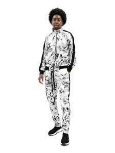 Chándal de compresión para hombre, mezcla de nailon y elastano, ajuste muscular, chaqueta con cremallera completa, pantalones deportivos, elasticidad en cuatro direcciones - Product Image 6