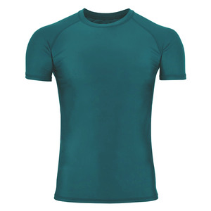 T-shirt de sport à manches courtes pour homme, à séchage rapide, en polyester, couleur turquoise, pour adultes, protection UPF50+, pour homme et femme - Product Image 6