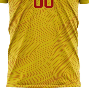เสื้อฟุตบอลโลโก้สั่งทำพิเศษ ปี 2026 ขายดีที่สุด ดีไซน์ใหม่ แขนสั้นสำหรับผู้ชาย ผ้าโพลีเอสเตอร์ 100% แห้งเร็ว ระบายอากาศได้ดี บริการ OEM ODM - Product Image 5