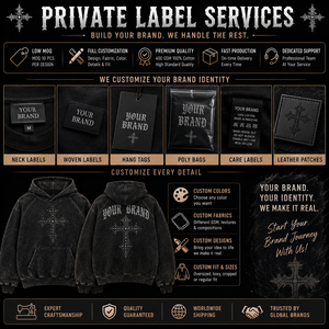Fabricante de Sudaderas con Pedrería Extra Grandes Personalizadas, Sudaderas con Lavado Vintage, Ropa Urbana de Marca Privada, Sudaderas Y2K OEM - Product Image 5
