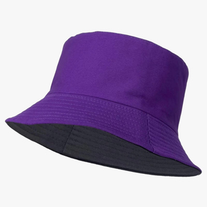 Red Cotton Bucket Hat With White Design Print Front Panel Unisex Casual Spring Summer Adult Wear - Product Image 4