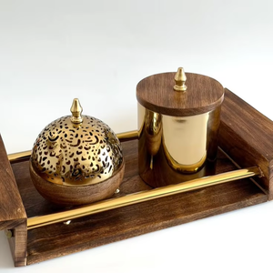 Quemador de Incienso Aromático de Madera de Acacia para el Hogar y la Tienda - Product Image 2