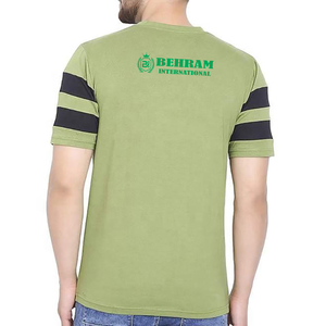 เสื้อยืดลำลองผู้ชายคุณภาพสูง ผ้าฝ้าย 100% ปรับแต่งได้ตามต้องการ สีพื้นเรียบ ย้อมสีแบบทึบ มีความต้องการสูง มีหลายขนาด ผ้าถัก - Product Image 3