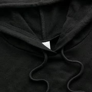 Haut court uni pour femme, design tendance, en molleton épais double couche, avec logo personnalisé, faible MOQ - Product Image 5