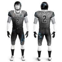 Uniformes de football américain en polyester respirant à manches courtes, sur mesure, de haute qualité, en gros