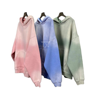 Sudadera Unisex de Algodón 100% Superpeinado y Bio-Lavado, Verde con Acabado Acid Wash, Tela Preencogida, 300 GSM - Product Image 4