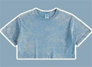 เสื้อยืดครอปคอกลมผู้หญิง สีดำล้วน ผ้าคอตตอนเจอร์ซีย์ แขนสั้น สวมใส่สบายๆ สำหรับฤดูใบไม้ผลิและฤดูร้อน ทรงปกติ ผ้าไม่ยับ - Product Image 4