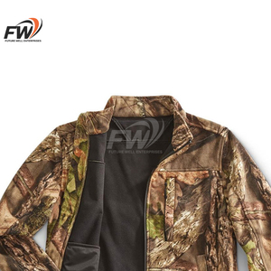 Conjunto de Chaqueta y Pantalones de Caza para Hombre, Ecológico, con Cuello Alto, Resistente al Viento, Camuflaje, con Cierre de Media Cremallera y Absorción de Humedad - Product Image 5