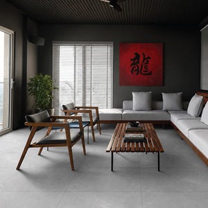 Azulejos de Porcelana Venazia Gris de 600x1200 mm, Acabado Mate, Aspecto de Mármol, para Pisos y Paredes de Hogares, Hoteles y Baños - Product Image 1