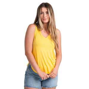 Camiseta sin Mangas de Mezcla de Poliéster y Algodón Personalizada para Mujer, de Secado Rápido y Transpirable, Chaleco Deportivo - Product Image 1