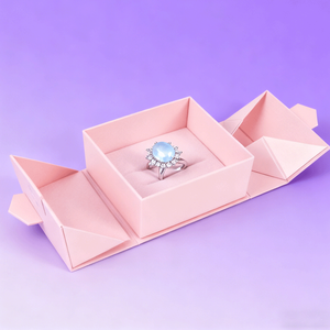 Elegante Caja de Regalo Magnética Hecha a Mano, Caja de Lujo de Doble Puerta con Laminado Mate y Logotipo Personalizado en Relieve - Product Image 1