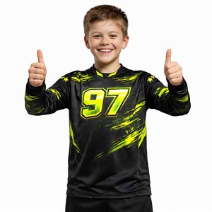 เสื้อเจอร์ซีย์โมโตครอส MX พิมพ์ลายตามสั่งสำหรับผู้ใหญ่ แขนยาว สำหรับแข่งรถ ATV มอเตอร์ไซค์ กีฬา แห้งเร็ว ระบายอากาศได้ดี - Product Image 2