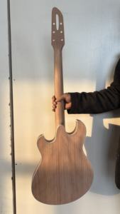 Guitare Jazz Archtop Faite à la Main Style Languedoc - Kits de Guitare de Luthier avec Table en Épicéa et Corps en Acajou Sculpté Ébène - Électrique Professionnelle - Product Image 5