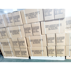 Gants chirurgicaux en latex de haute qualité 7.5 avec poudre, prix abordable - Product Image 6
