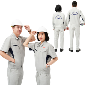 เสื้อแจ็กเก็ตเสื้อ/กางเกงเครื่องแบบทำงานชุดวิศวกร Kaki ชุดช่างเชื่อมโรงงาน - Product Image 1