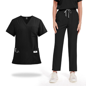 Uniformes médicos de moda para hombre, batas quirúrgicas de elastano/poliéster con detección de agujas - Product Image 5