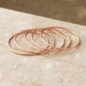 Handmade <b>Copper</b> <b>Bangle</b> Set Dainty Stacking <b>Bangles</b> Handmade jewelry Minimalist Eco Friendly <b>Copper</b> <b>Bangle</b> Set - Product Image 2