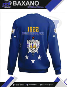 Sudadera de la Hermandad Sigma Gamma Rho Azul y Amarilla Fundada en 1922 con Bonitos Poodles, Ropa Universitaria para Miembros de la Hermandad SGR - Product Image 5