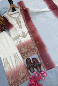 <b>Top</b> Quality Embroidery Sequence Work <b>Indian</b> and Pakistani Clothing Salwar Suit Available at Export Price - Product Image 6
