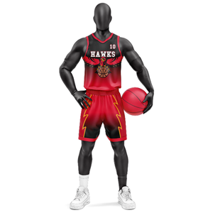 Uniforme de basket-ball personnalisé de haute qualité – Maillot et short d'équipe sublimés 100 % polyester - Product Image 4