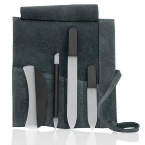 Étui à manucure en verre cristal sur mesure de qualité supérieure |   Organisateur de protection en daim |   Étui de voyage compact - Product Image 6