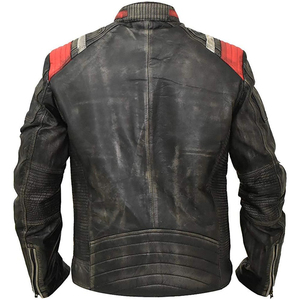 Chaqueta de Cuero para Motociclistas, al por Mayor de Fábrica, Chaqueta de Cuero PU para Hombre, Chaqueta de Cuero de Alta Calidad, Ordene Ahora - Product Image 2