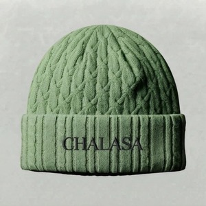 Gorro de Punto Tipo Waffle Unisex Personalizado CHALASA SPORTS, Gorro de Invierno 100% Lana con Logotipo Bordado, Gorro de Diseñador de Lujo OEM - Product Image 1