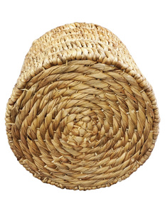 Handwoven Classic Water Hyacinth Clothing Organizer Storage <b>Basket</b> with Handles Natural Fiber for Laundry <b>Bathroom</b> & Living Room - Product Image 2