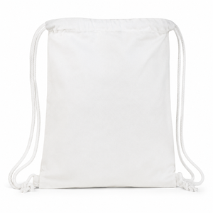 Eco Friendly Cotton Drawstring Backpack Bag | Reusable Gym Sack Sports Travel Promotional String Bag with <b>Rope</b> Handles Custom - Product Image 1