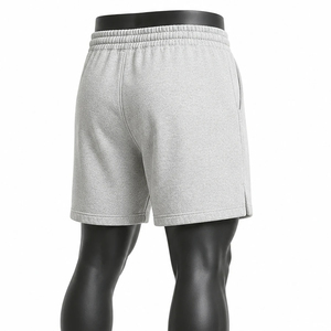 Shorts Bermuda Homme Gris en Coton de Haute Qualité avec Cordon de Serrage à la Taille et Poches Latérales Style Sport Décontracté 2026 - Product Image 6