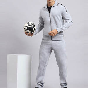 Chándal clásico para hombre con chaqueta con cremallera y pantalones deportivos, cómodo y casual para el uso diario. - Product Image 5