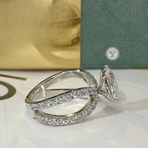 Anillo de Compromiso de Lujo con Diamante Cultivado en Laboratorio con Corte de Pera para Mujer, Certificado IGI, Oro de 14K, Joyería Nupcial, Regalo - Product Image 2