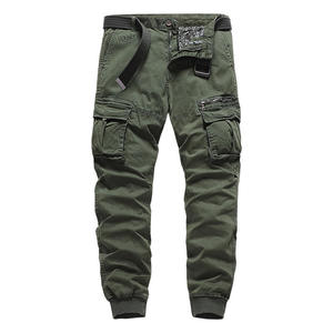 Pantalones Cargo Cortos Personalizados OEM, Color Caqui, Multibolsillos, Pantalones Casuales Tejidos de Alta Calidad para Hombre con Estilo Jogger - Product Image 3