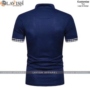 T-shirt col en V personnalisé pour hommes, mode d'été, manches courtes, avec logo imprimé, coupe ajustée, 100% haut en coton - Product Image 2