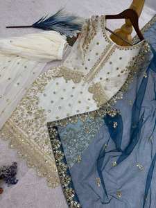 Conjunto de Traje de Seda Festivo para Mujer Directo de Fábrica – Fabricante de Ropa Étnica OEM y Exportador Global - Product Image 5