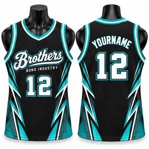 Uniforme de baloncesto retro con cuello en V para equipos, chaleco deportivo con estampado de letras cosidas, de secado rápido, kit para torneos deportivos. - Product Image 1