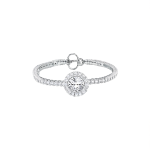 Brazalete de Diamantes Polki con Certificación IGI VVS1, Joyería de Diseño en Plata de Ley 925 Hecha a Mano para Mujer - Product Image 3