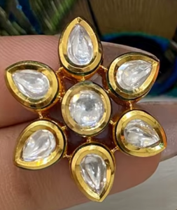 Designer Stylish Kundan <b>Earrings</b> Best Quality Gold Plated <b>Earrings</b> For Women Modern Wear Wedding Wear Women And <b>Girls</b> - Product Image 2