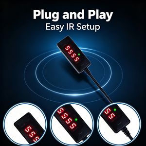 IFA03 กล่องรับสัญญาณทีวีอินฟราเรด IR สายเคเบิล IR ตัวรับสัญญาณ IR สายต่อขยายพร้อมช่วงสัญญาณ IR USB12‑15M - Product Image 3