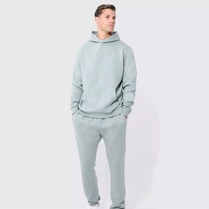 Bulk Orders Casual Winter Warm Tracksuits For <b>Men</b> Most Demanding Plain Dyed <b>Pullover</b> Loose Fitted Tracksuits In Low MOQ - Product Image 1