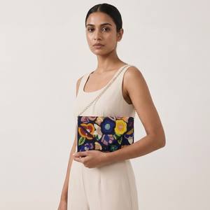 Bolsos de mano con cuentas hechos a mano de primera calidad para mujer, ecológicos, ligeros, para fiestas nocturnas, vendidos por proveedor indio. - Product Image 4