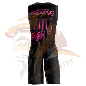 Uniformes de Baloncesto Personalizables, Transpirables, de Secado Rápido, Tallas Grandes, de Poliéster, Camiseta sin Mangas y Pantalones Cortos, Ecológicos - Product Image 3