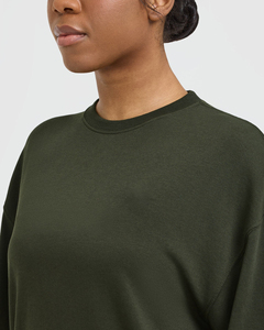 Camiseta de manga corta y largo extendido con logotipo bordado personalizado de alta calidad para mujer, 100% algodón, ropa informal, ligera. - Product Image 6