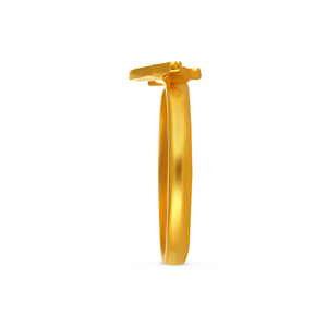 Mischievous Dragon Kid's Gold <b>Ring</b> 18K Gold Plated Green Enamel Leaf Open <b>Ring</b> for Kids Elegant Nature Inspired <b>Adjustable</b> <b>Ring</b> - Product Image 4