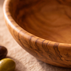 Bol de service en bois artisanal, bol de service alimentaire en bois naturel, vaisselle décorative pour salade, fruits, collations, cuisine, salle à manger, maison - Product Image 6