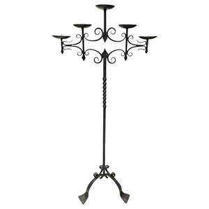 Portavelas Decorativo de Hierro, Soporte Metálico para Centro de Mesa, Iluminación para Sala de Estar, Celebraciones Festivas, Cenas y Eventos - Product Image 2